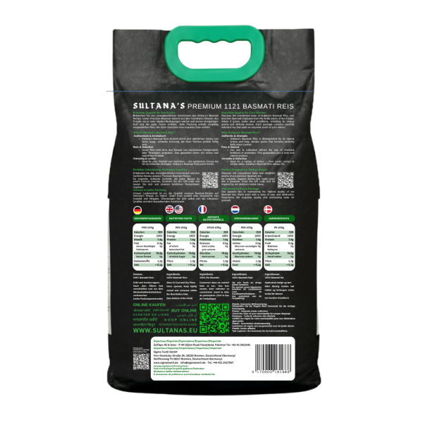 Basmati Reis 10kg - Sultana's Premium