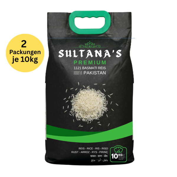 Basmati Reis 20kg - Sultana's Premium